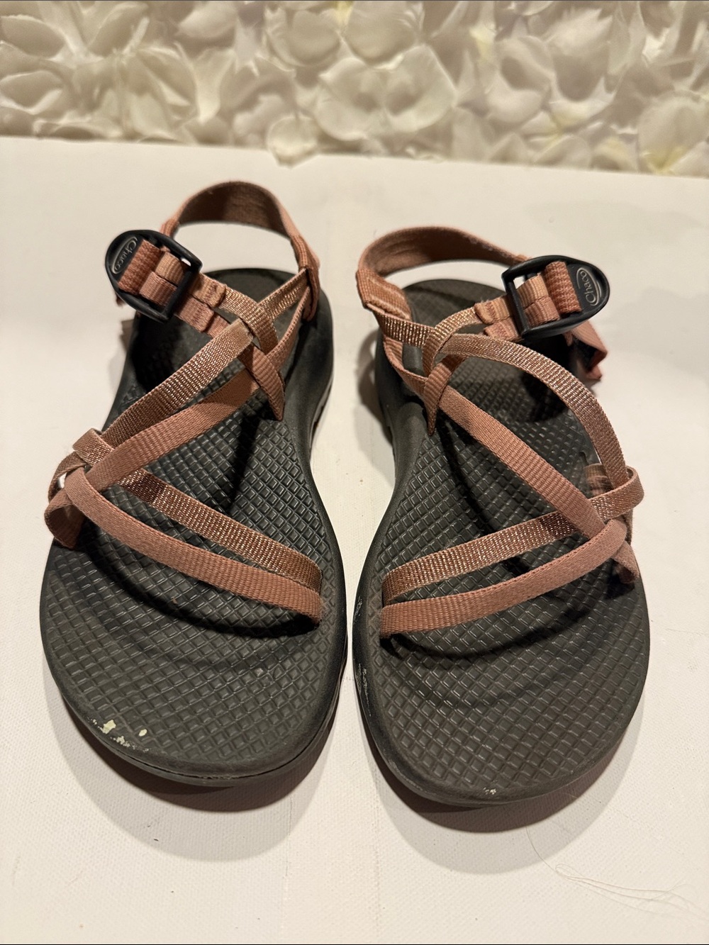 Chaco Women's Strappy Sandal in Rose Pink and Black